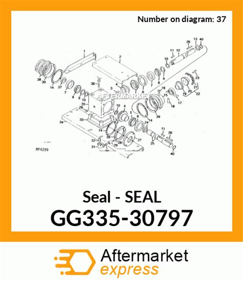 70 jd skid steer axle seal|John Deere SEAL GG335.